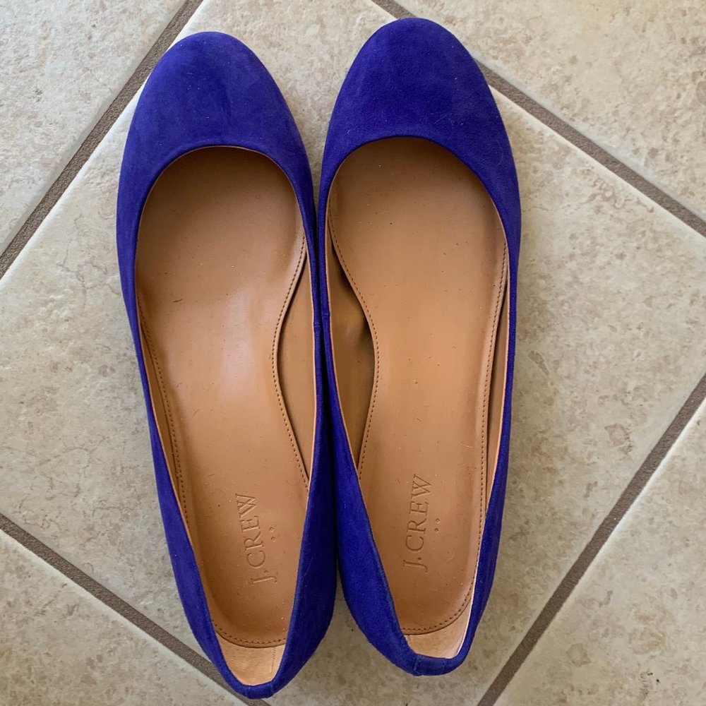 Royal Blue J Crew Flats